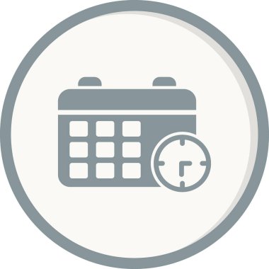 Takvim simgesinin vektör illüstrasyonu. Son teslim tarihi 