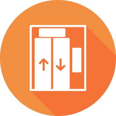 Modern asansör simgesinin vektör çizimi