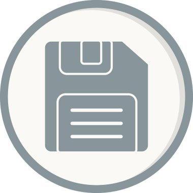 Moda tarzında kişisel dosya simgesinin gösterimi. Disket Diski