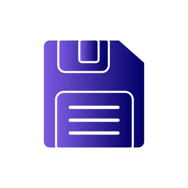 Moda tarzında kişisel dosya simgesinin gösterimi. Disket Diski