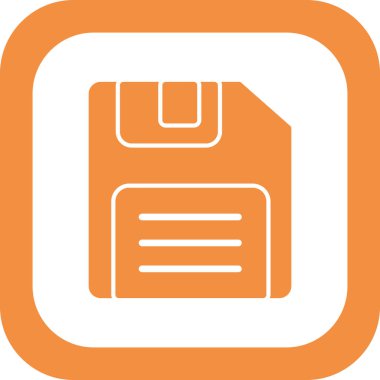 Moda tarzında kişisel dosya simgesinin gösterimi. Disket Diski