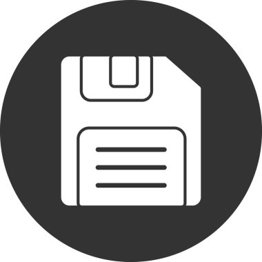 Moda tarzında kişisel dosya simgesinin gösterimi. Disket Diski