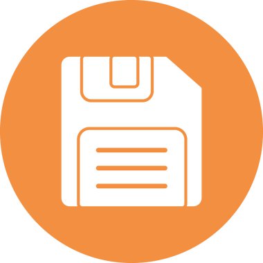 Moda tarzında kişisel dosya simgesinin gösterimi. Disket Diski