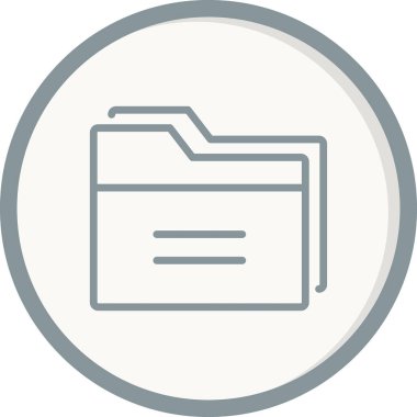 Dosya. Web simgesi basit illüstrasyon 