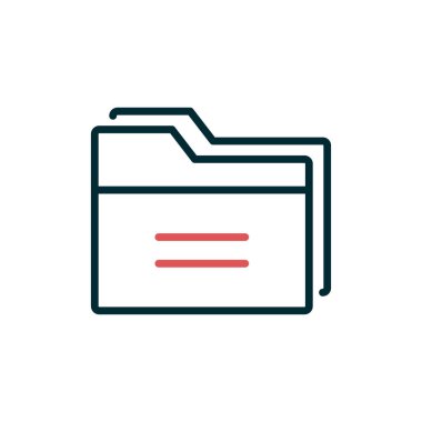 Dosya. Web simgesi basit illüstrasyon 