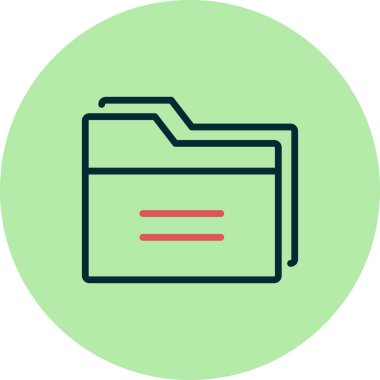 Dosya. Web simgesi basit illüstrasyon 