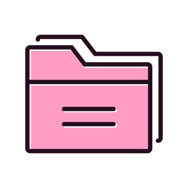 Dosya. Web simgesi basit illüstrasyon 