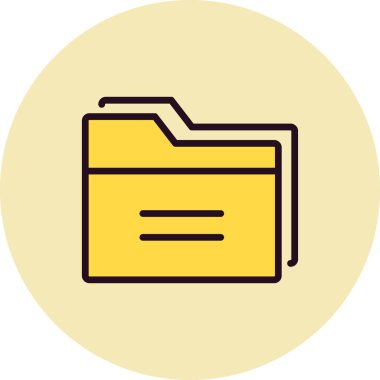 Dosya. Web simgesi basit illüstrasyon 