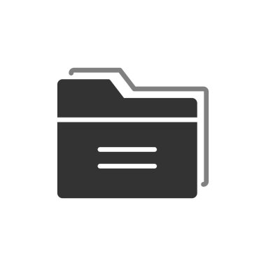 Dosya. Web simgesi basit illüstrasyon 