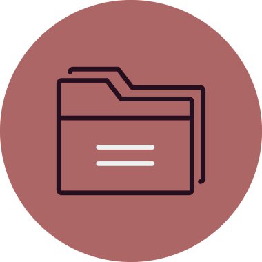 Dosya. Web simgesi basit illüstrasyon 