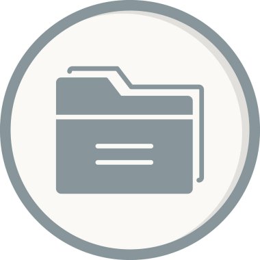 Dosya. Web simgesi basit illüstrasyon 