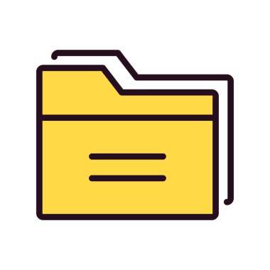 Dosya. Web simgesi basit illüstrasyon 