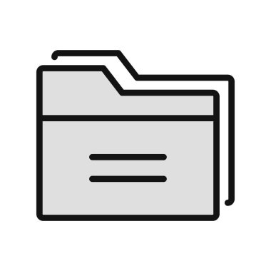 Dosya. Web simgesi basit illüstrasyon 