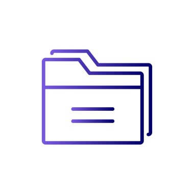 Dosya. Web simgesi basit illüstrasyon 