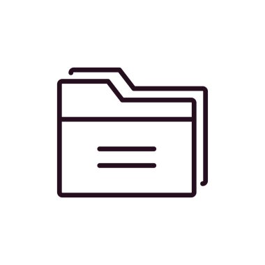 Dosya. Web simgesi basit illüstrasyon 