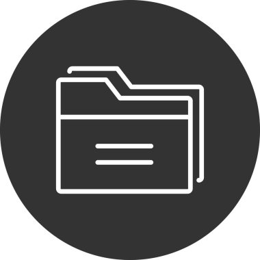 Dosya. Web simgesi basit illüstrasyon 