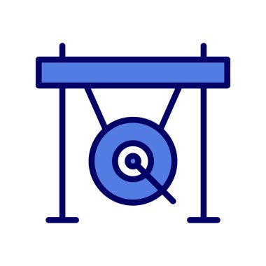 Gong. Web simgesi basit tasarım