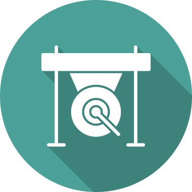Gong. Web simgesi basit tasarım