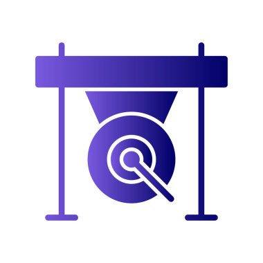 Gong. Web simgesi basit tasarım