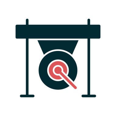 Gong. Web simgesi basit tasarım
