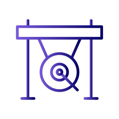 Gong. Web simgesi basit tasarım