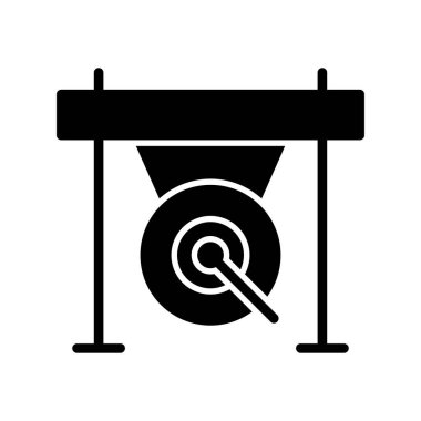 Gong. Web simgesi basit tasarım