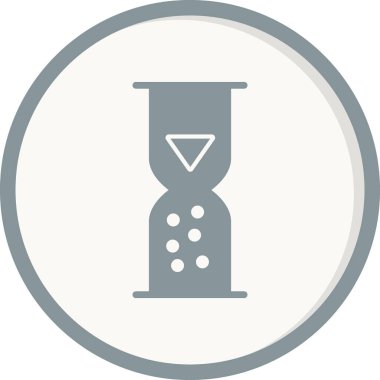 Kum saati simgesi, vektör illüstrasyonu