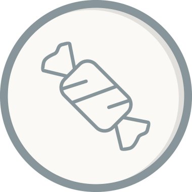 Şeker simgesinin vektör illüstrasyonu