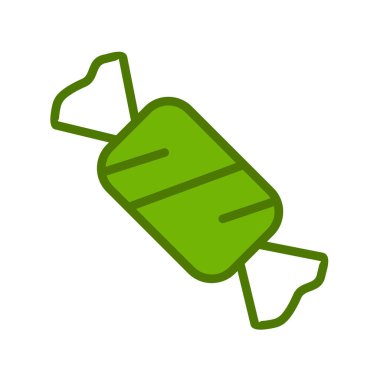 Şeker simgesinin vektör illüstrasyonu