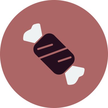 Şeker simgesinin vektör illüstrasyonu