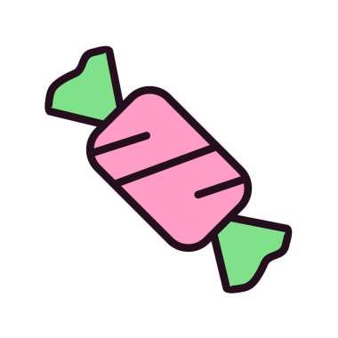 Şeker simgesinin vektör illüstrasyonu