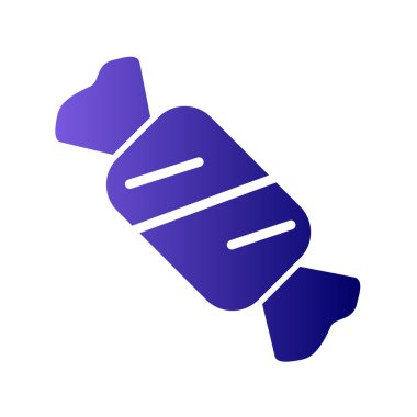 Şeker simgesinin vektör illüstrasyonu