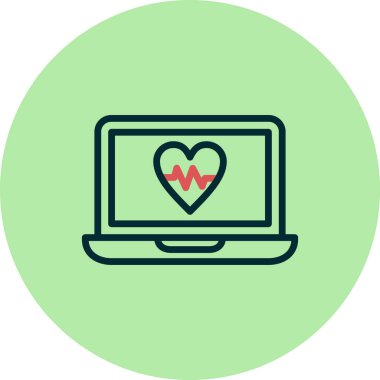 dizüstü bilgisayar simgesi, basit vektör illüstrasyon tasarımı