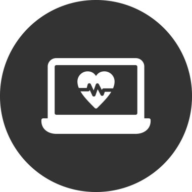 dizüstü bilgisayar simgesi, basit vektör illüstrasyon tasarımı