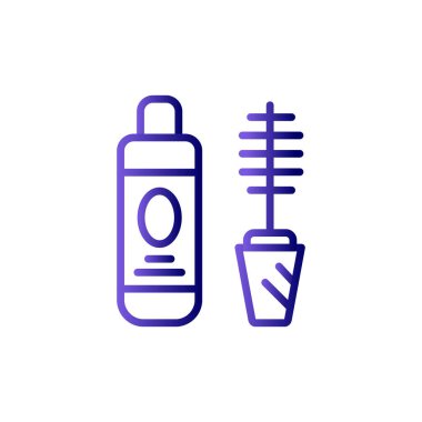 Kozmetik ikonu, vektör çizimi. Maskara. 