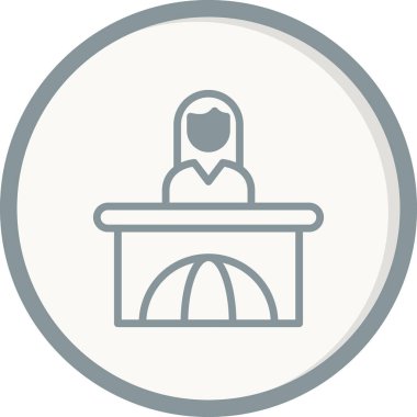 Toplantı. Web simgesi basit bir illüstrasyon. Haberler 