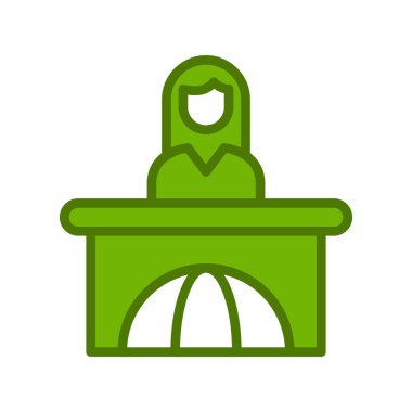 Toplantı. Web simgesi basit bir illüstrasyon. Haberler 