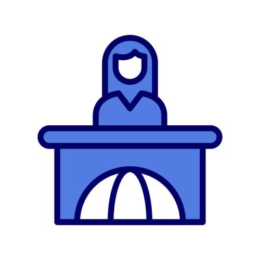 Toplantı. Web simgesi basit bir illüstrasyon. Haberler 