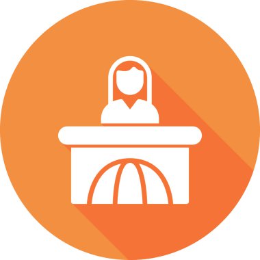 Toplantı. Web simgesi basit bir illüstrasyon. Haberler 