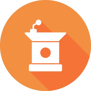 Podyum düz simgesi, vektör illüstrasyonu