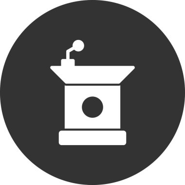 Podyum düz simgesi, vektör illüstrasyonu