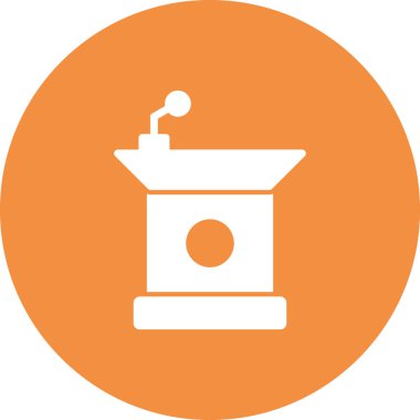 Podyum düz simgesi, vektör illüstrasyonu