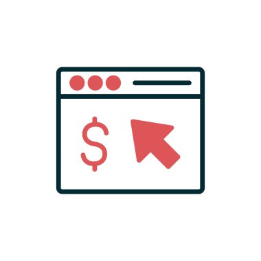 İnternet bankacılığı. Web simgesi 