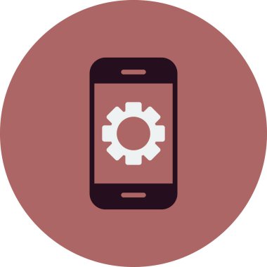 Akıllı telefon simgesi, vektör illüstrasyon tasarımı