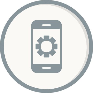 Akıllı telefon simgesi, vektör illüstrasyon tasarımı