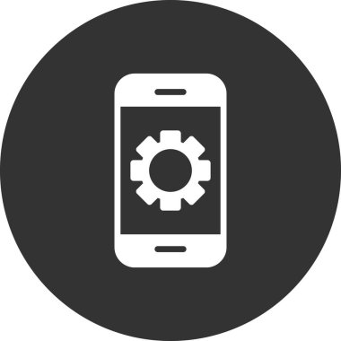 Akıllı telefon simgesi, vektör illüstrasyon tasarımı