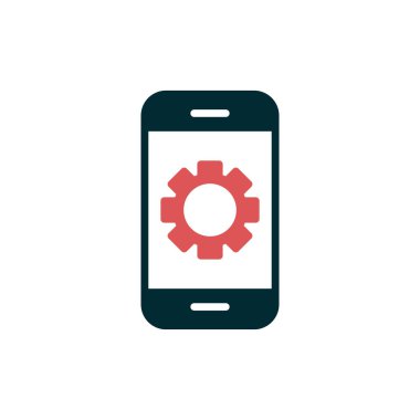 Akıllı telefon simgesi, vektör illüstrasyon tasarımı