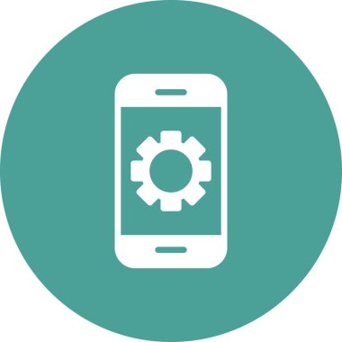 Akıllı telefon simgesi, vektör illüstrasyon tasarımı