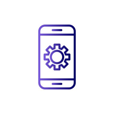 Akıllı telefon simgesi, vektör illüstrasyon tasarımı