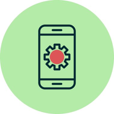 Akıllı telefon simgesi, vektör illüstrasyon tasarımı